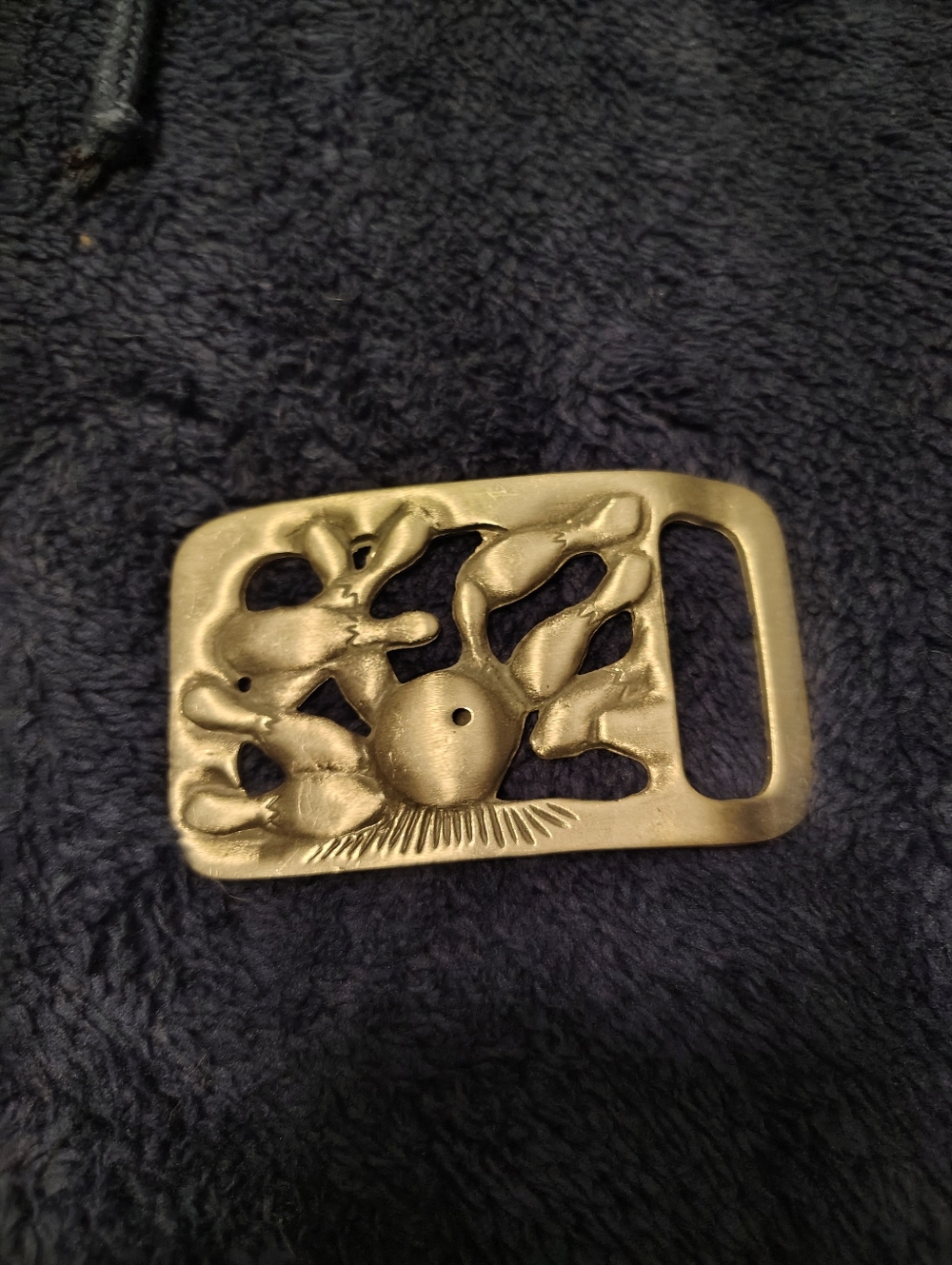 Antique Pewter Bowling Strike Decorative Belt Buckle - Silver Finish